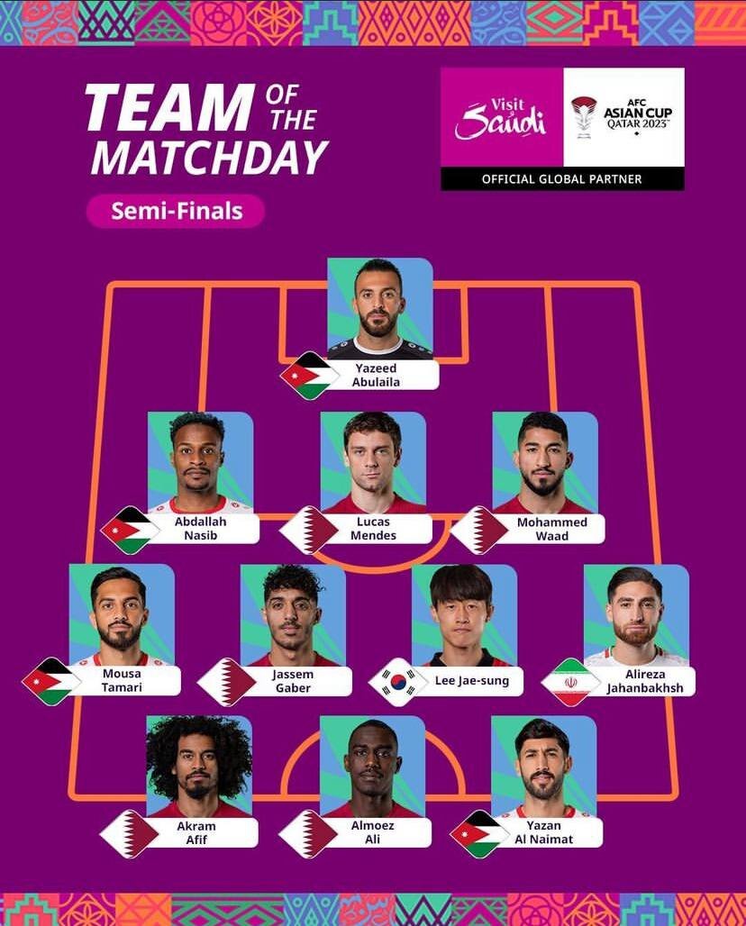 عکس| یک ایرانی در تیم منتخب نیمهنهایی