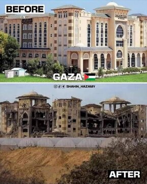 نوار غزه قبل و بعد از هفتم اکتبر ۲۰۲۳