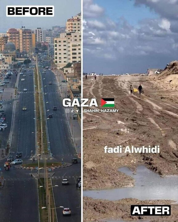 نوار غزه قبل و بعد از هفتم اکتبر ۲۰۲۳