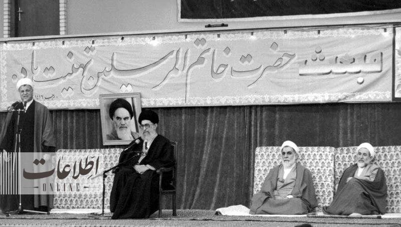 عکسهای قدیمی از ناطق نوری، خاتمی و آیتالله هاشمی در بیت رهبر انقلاب