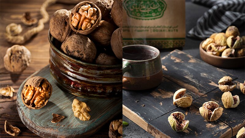 چگونگی تشخیص گردو مناسب | خواص توت خشک و انجیر خشک