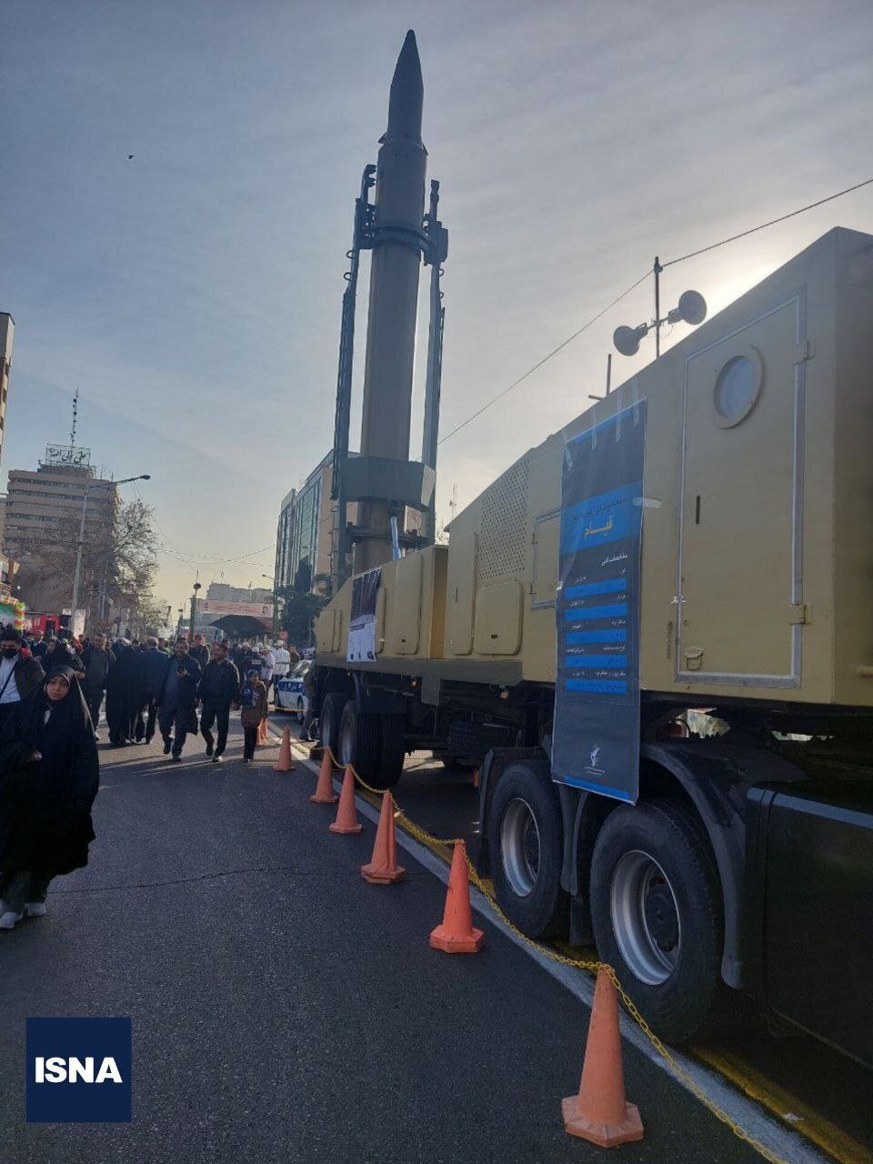تصاویری از موشک‌های ایران در راهپیمایی ۲۲ بهمن