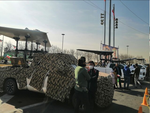 پهپادهای نیروهای مسلح در راهپیمایی ۲۲ بهمن را ببینید