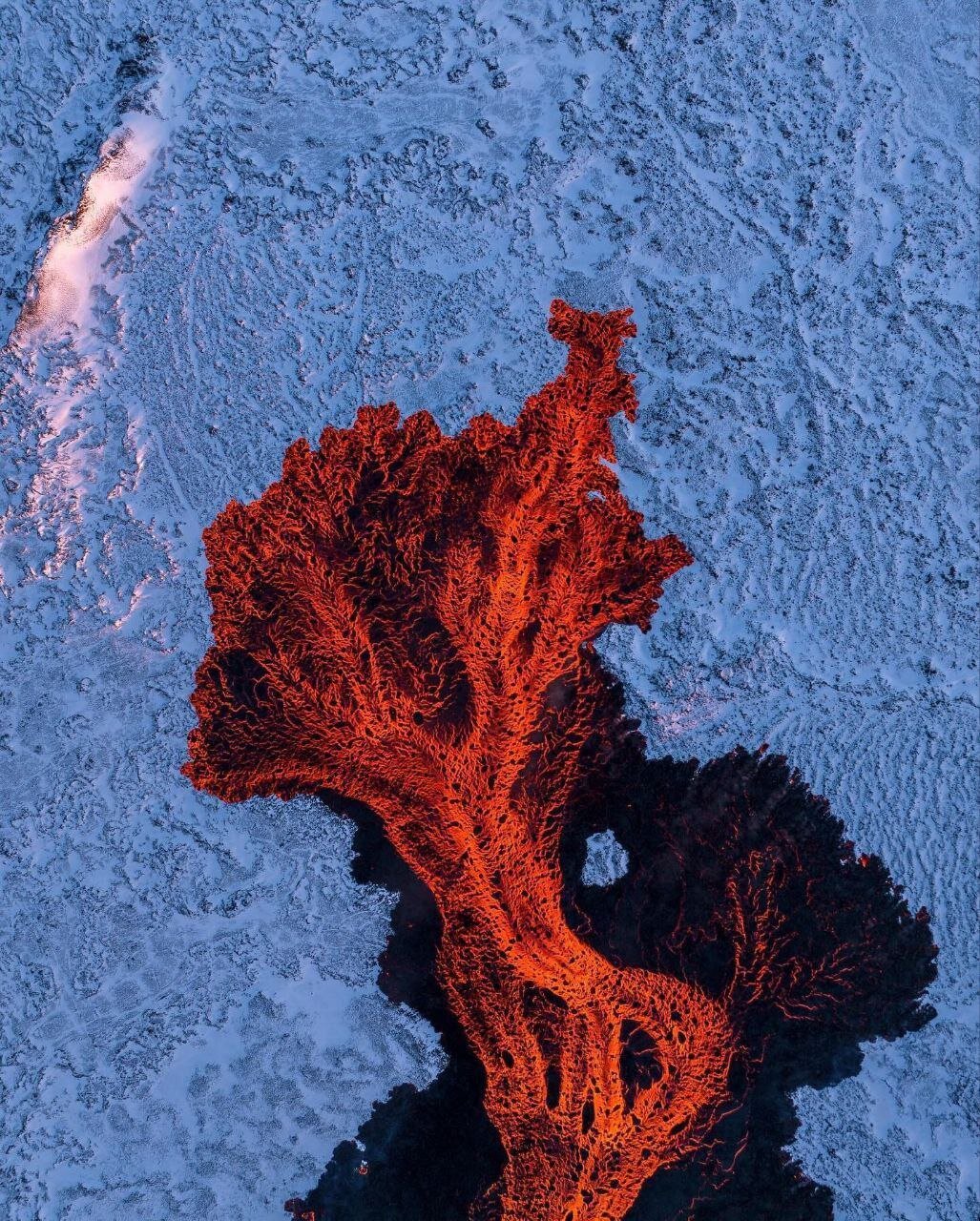 تصاویر جالب از فوران آتشفشان در ایسلند/ عکس