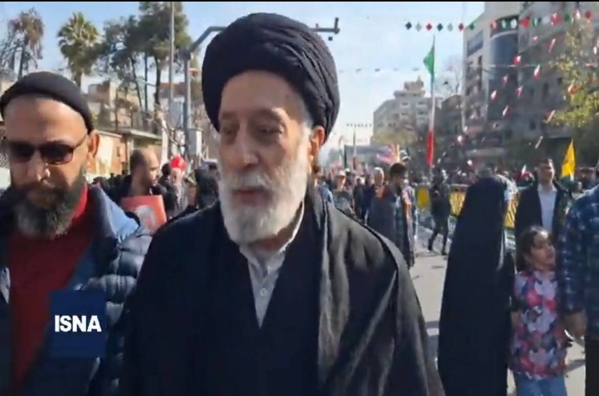 هادی خامنه‌ای به مراسم 22 بهمن آمد / علی مطهری و پورمحمدی هم بودند + عکس 2