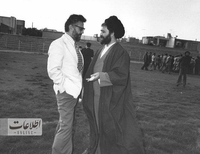 عکسی از فرزند امام خمینی در ورزشگاه امجدیه