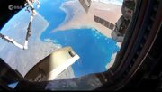 تماشای زیبایی شگفت‌انگیز خلیج فارس از اتاقک شیشه‌ای ایستگاه فضایی