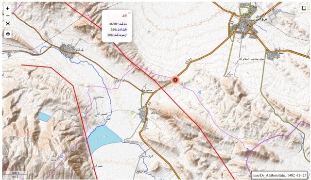 دلایل احتمالی شکست خط لوله بروجن در بامداد امروز