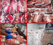 یک هزار و ۹۰۰ کیلوگرم گوشت منجمد وارداتی در همدان کشف شد