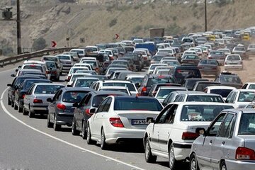 قابل توجه مسافران؛ ترافیک سنگین ترافیک سنگین در این جاده