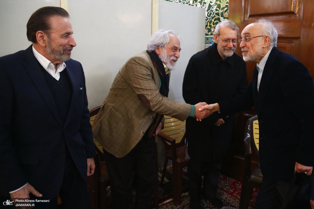 حضور همزمان دولتمردان روحانی و رئیسی در یک مراسم/ علی لاریجانی هم آمد +تصاویر