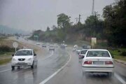 بارش باران در جاده‌های ۲۰ استان/ ترافیک سنگین در این جاده‌ها