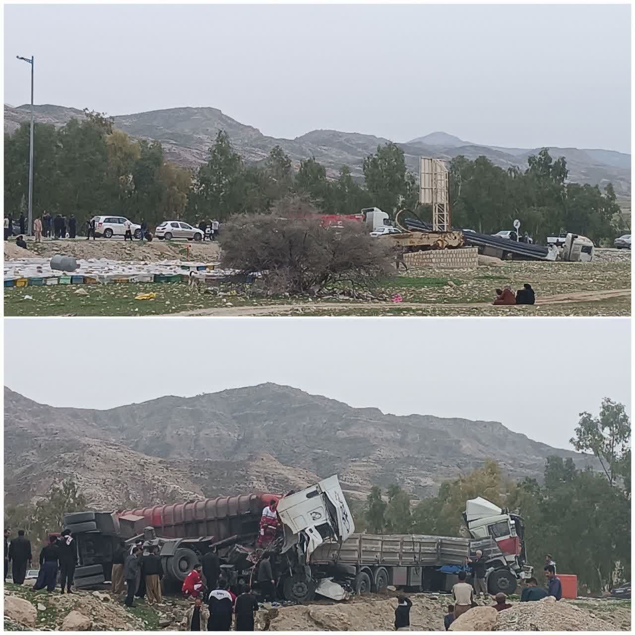 عکس | اولین تصاویر از تصادف محور ایلام به مهران
