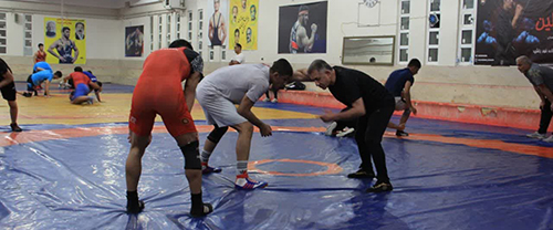 تصاویر تمرینات تیم ملی کشتی آزاد جوانان در سمنان