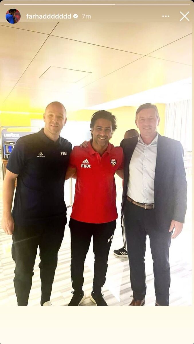 عکس| فرهاد مجیدی سرمربی تیم امید امارات شد؟