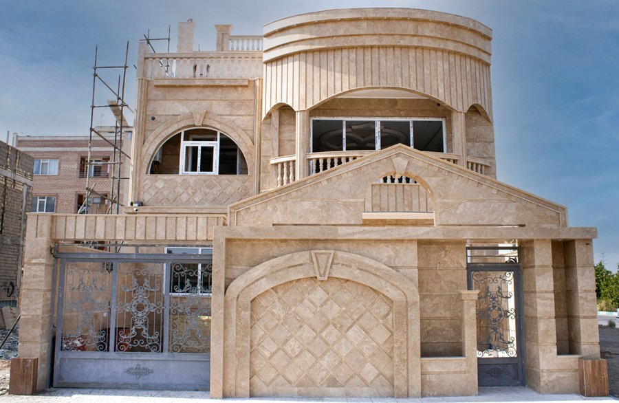 چرا برای سنگ نما از سنگ تراورتن استفاده کنیم؟