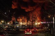 ببینید | آتش سوزی عظیم یک کارخانه نیتروژن در میشیگان آمریکا