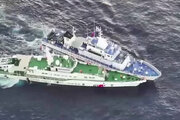 ببینید | برخورد کشتی گارد ساحلی چین به قایق فیلیپینی