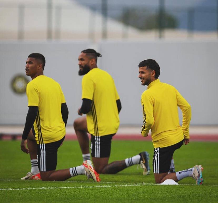 عکس| خندههای قایدی در تمرین اتحاد کلباء