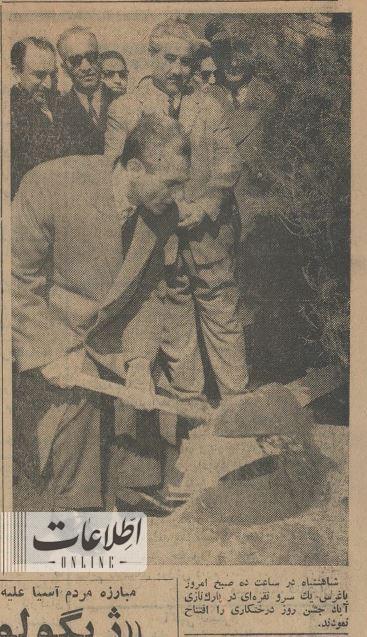 تهران قدیم| شاه در نازیآباد درخت کاشت/ عکس 1 تهران قدیم| شاه در نازیآباد درخت کاشت/ عکس