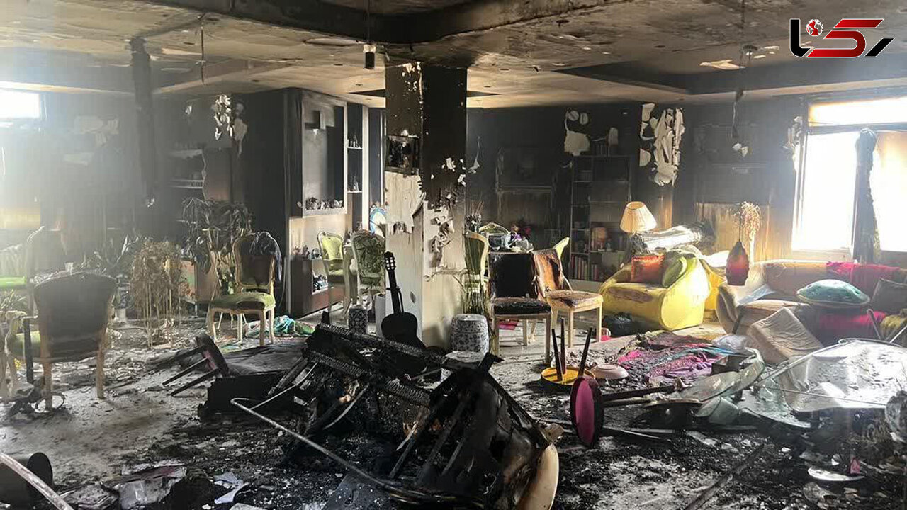 - آتش سوزی هولناک خانه در کرج