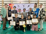 تیم ژیمناستیک دختران شوش در مسابقات استانی مقام اول را کسب کردند