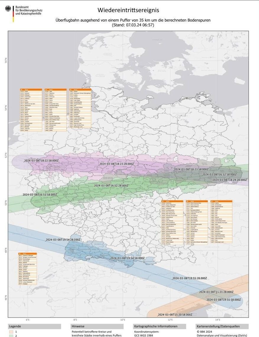 هشدار سقوط باتری ۳ هزار کیلویی از فضا
