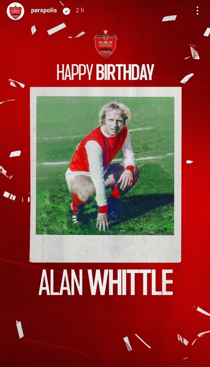 عکس| استوری باشگاه پرسپولیس برای یک انگلیسی