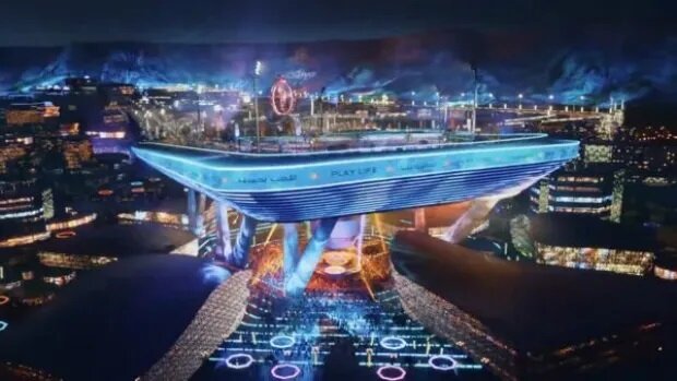 بلندپروازی بنسلمان برای پیست مسابقات فرمول یک/ عکس 2 پیست مسابقات فرمول یک عربستان که پیچی به ارتفاع یک ساختمان ۲۰ طبقه دارد