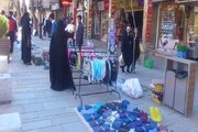 ببینید | درگیری عجیب و خشن ماموران شهرداری گرگان با دست‌فروشان