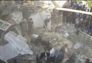 ببینید| فوری، ریزش ساختمان در خیابان نظام‌آباد؛ اعزام ۴ تیم عملیاتی به محل حادثه