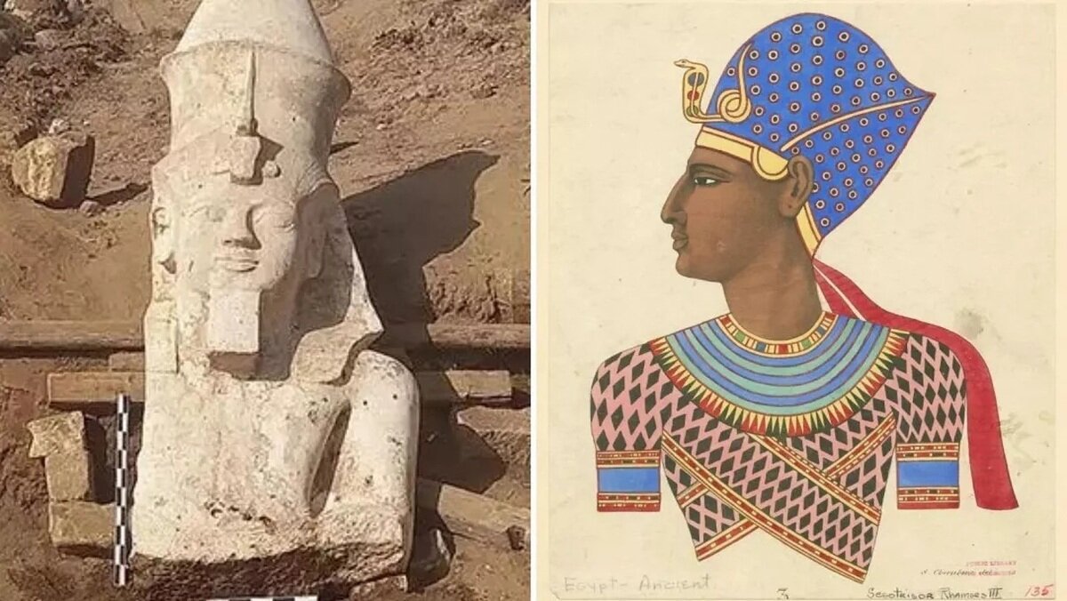 نیمه گمشده پادشاه مصری  پس از ۱۰۰ سال کشف شد!/ عکس