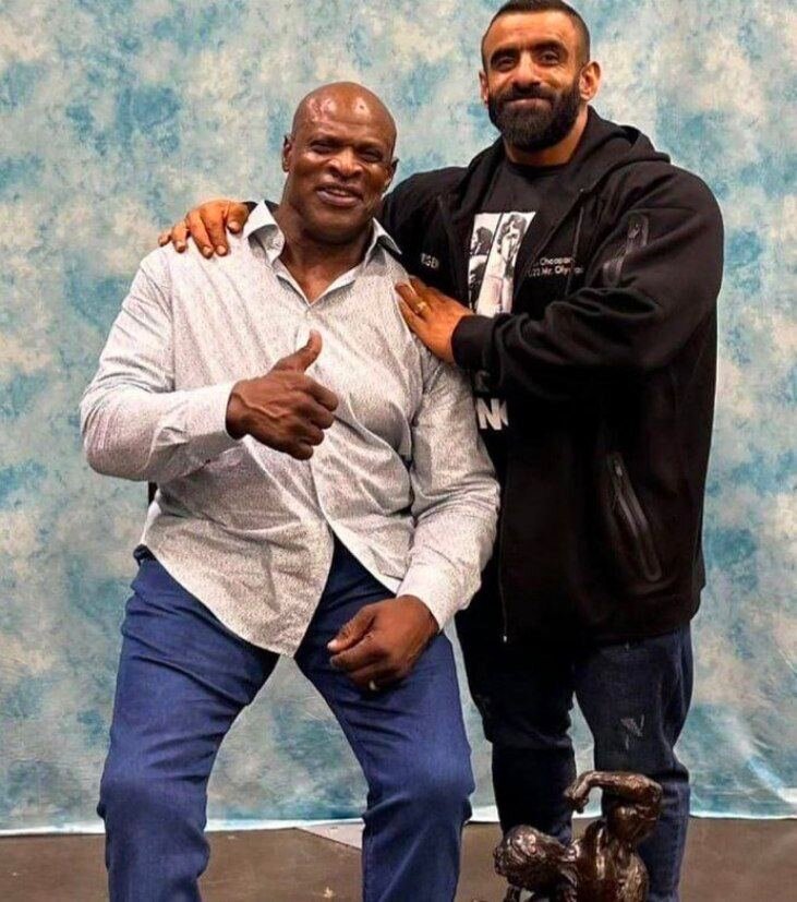 عکس| دیدار هادی چوپان با بدنساز معروف آمریکایی