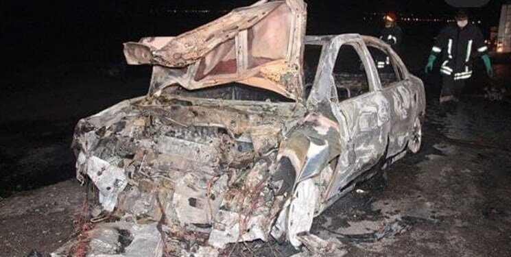 ببینید | اولین تصاویر از تصادف هولناک و مرگبار خودروی سوخت‌بر در رودان