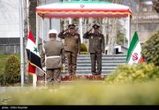 تصاویری از احترام نظامی وزرای دفاع ایران و سوریه