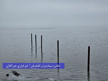 دریاچه ارومیه در آخرین روزهای سال ۱۴۰۲