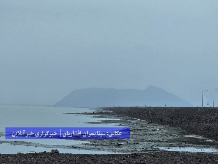 دریاچه ارومیه در آخرین روزهای سال ۱۴۰۲