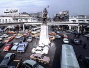 تهران قدیم| ترافیک چهارراه مخبرالدوله ۵۰ سال قبل/ عکس