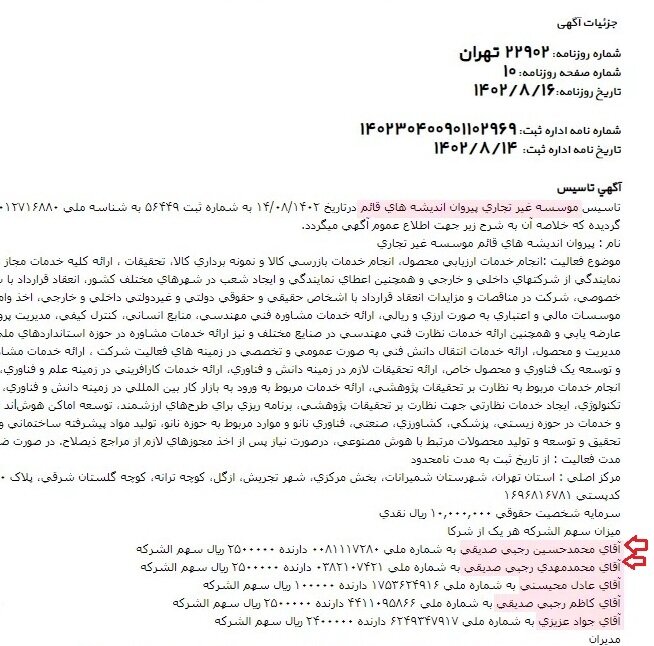 سوال مهم از کاظم صدیقی؛ چه کسی ساعت ۱۰:۳۰ صبح در دفترخانه، سند انتقال باغ را امضا کرد؟ خودتان نبودید؟