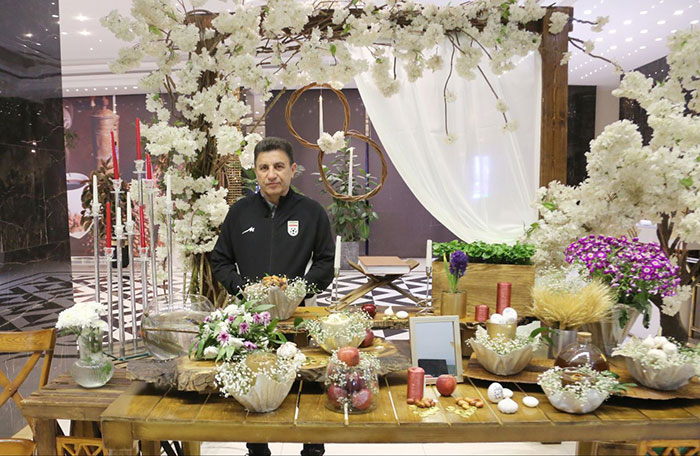 عکس| بازیکنان تیم ملی در کنار سفره هفتسین