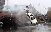 ببینید | اولین تصاویر از سقوط هولناک یک خودرو به داخل رودخانه در شهرستان چرام