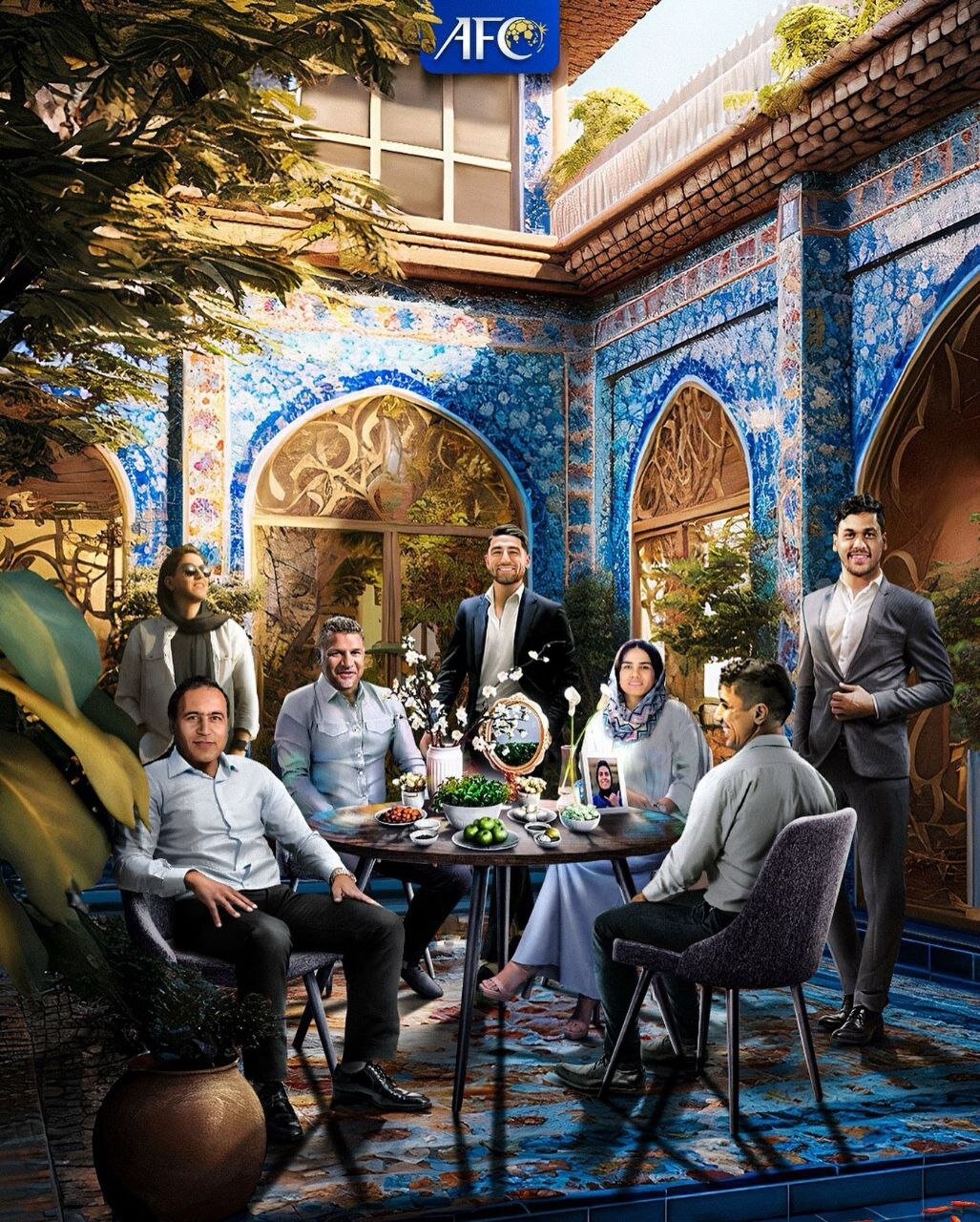 عکس | تبریک جالب نوروز توسط AFC فارسی به یک سورپرایز احساسی وسط تصویر