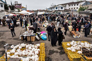 ببینید | فضای جذاب نوروزی در بازار تولم شهر استان گیلان در دوم فروردین ۱۴۰۳
