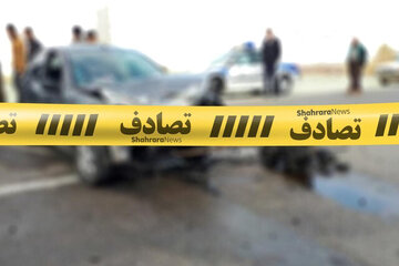 تصادف مرگبار پژو با تابلوی راهنمایی در شیراز/ عکس