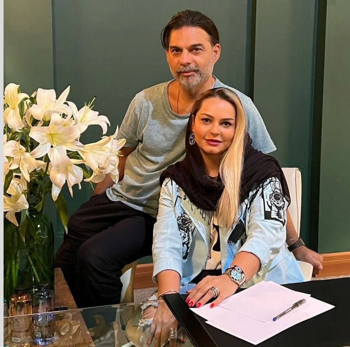 عکس | عکس جدید پیمان معادی در کنار خواهرش