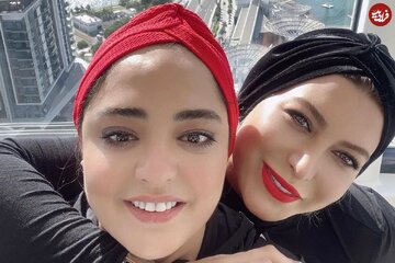 عکس | خوش گذرانی نرگس محمدی و فریبا نادری در کنار آبشار نیاگارا