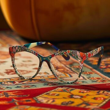 طراحی فریم عینک با الهام از نقش و نگار قالی ایرانی
