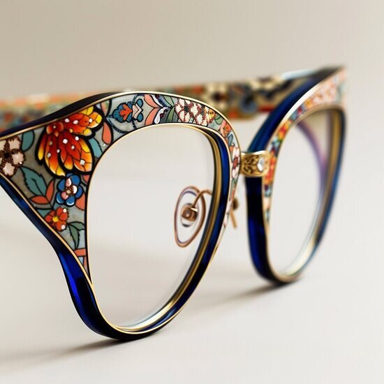 طراحی فریم عینک با الهام از نقش و نگار قالی ایرانی