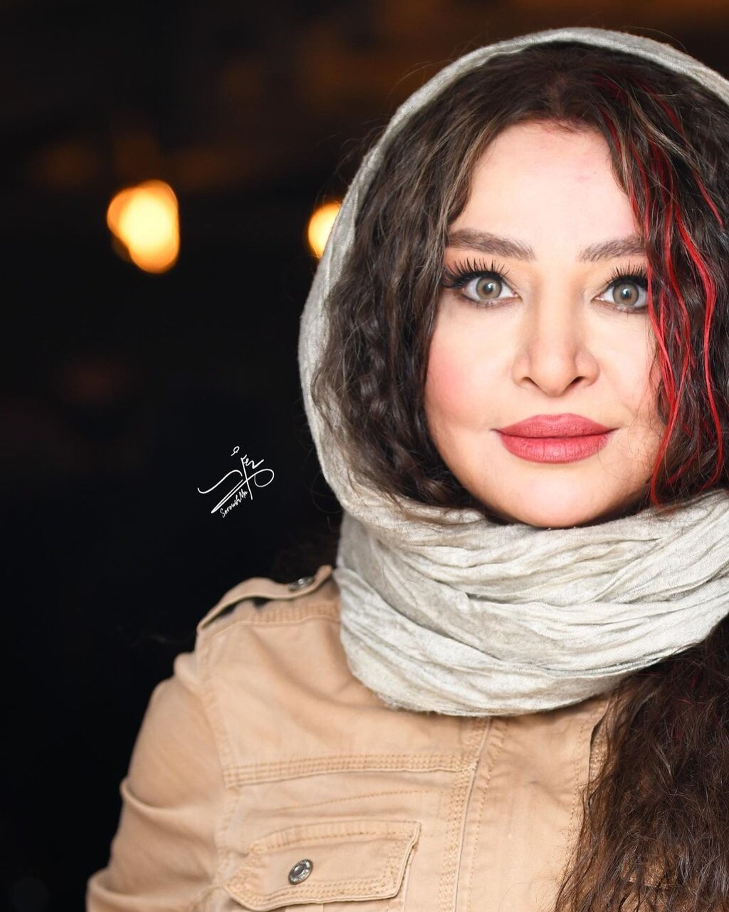 تصویری از مهلقا باقری با یک استایل مردانه