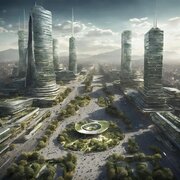 هوش‌مصنوعی شهرهای آینده را به تصویر کشید/ عکس